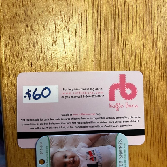 Multiple gift cards for baby items new never used - Picture 3 of 10